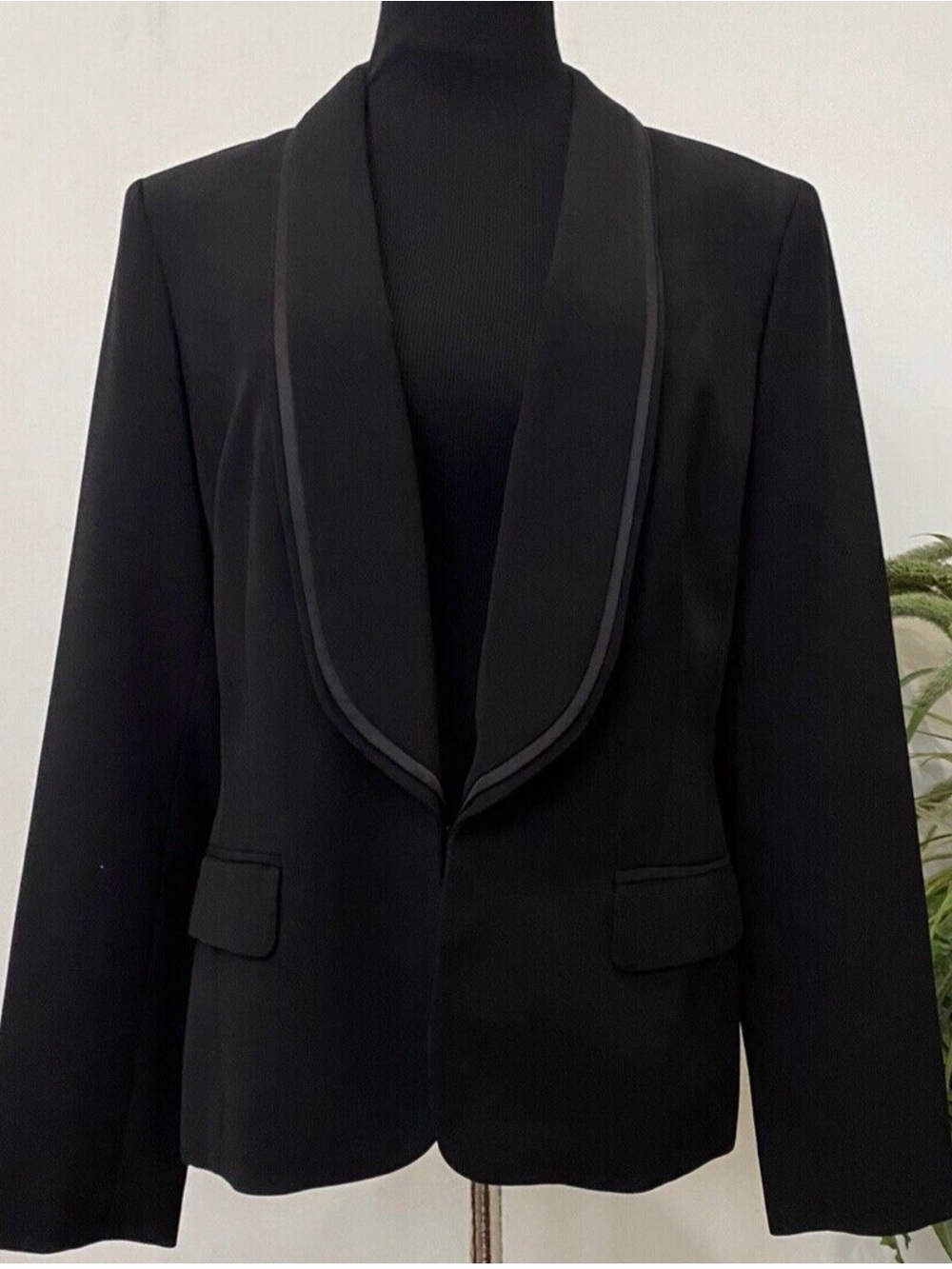 Anne Klein - NWT- Black Shawl Collar Women's Blazer Jacket